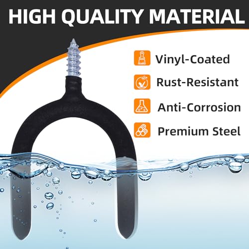 16 Pack Garage Storage System Steel U Hooks with Anti (6 Count)