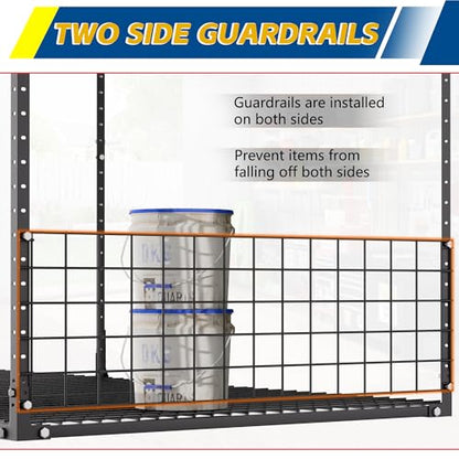 Garage Ceiling Storage Racks with Side Panels