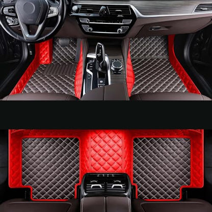 Car Floor Mat Fit 99% Sedans Sports Cars Luxury Custom Car Mats for SUV Women Leather Automotive Floor Mats All Weather Car Mats Diamond Floor Mats for Trucks