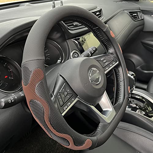 D Shaped Comfy Grip Steering Wheel Cover 14.5