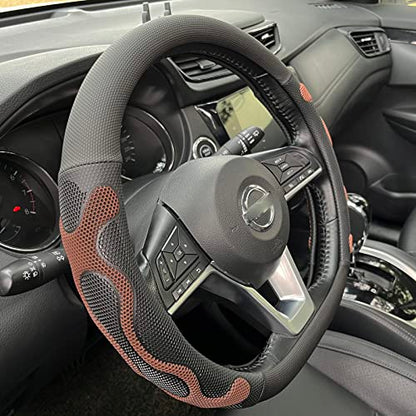 D Shaped Comfy Grip Steering Wheel Cover 14.5