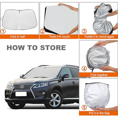 Foldable Front Windshield Sunshade fit for Lexus RX 2010