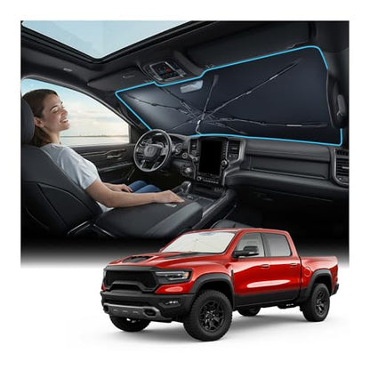 Windshield Sun Shade Umbrella [Vinyl Coating Heat Shield] for 2010