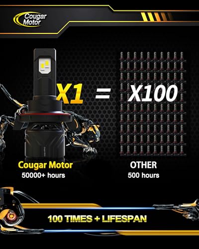 H13 Bulbs 9008 Fog Lights 6500K White Non (2 Count)