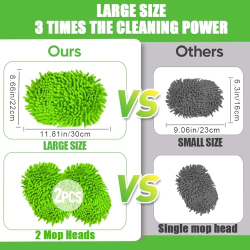 62" Car Wash Brush Mop Kit with Long Handle (2 Count)