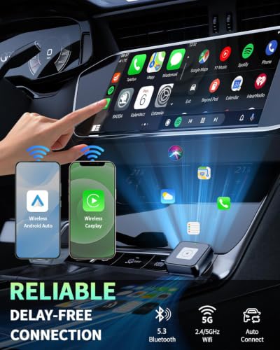 Wireless CarPlay Adapter for Apple iPhone & Android Auto Dongle