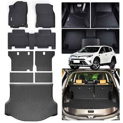 Floor Mats & Trunk Mat Backrest Mat for Toyota RAV4 2013