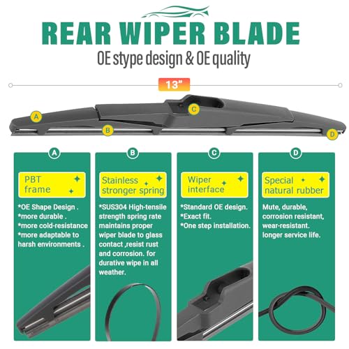 Windshield Wiper Blades Replacement for Kia Telluride 2020