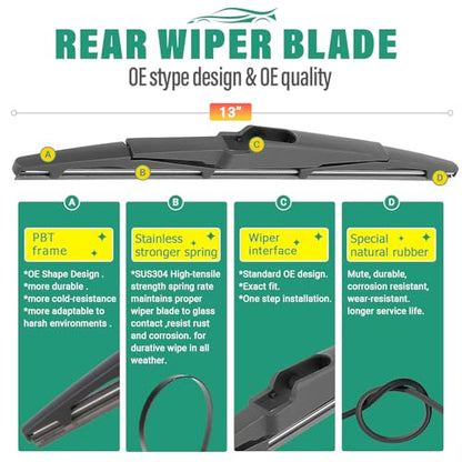 Windshield Wiper Blades Replacement for Kia Telluride 2020