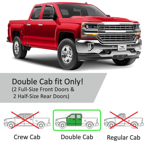 in Channel Extra Durable Rain Guards for Chevrolet