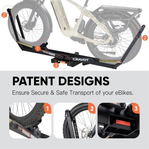 Single Ebike Rack for Tow Hitch 1 Bike