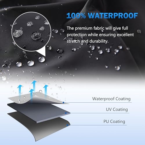 ATV Cover Waterproof Heavy Duty Universal Quad Cover Outdoor Storage Cover 4 Wheeler UV Protection for Polaris Yamaha Honda Suzuki Kawasaki