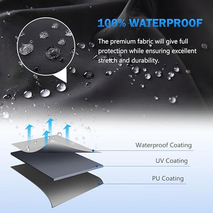 ATV Cover Waterproof Heavy Duty Universal Quad Cover Outdoor Storage Cover 4 Wheeler UV Protection for Polaris Yamaha Honda Suzuki Kawasaki