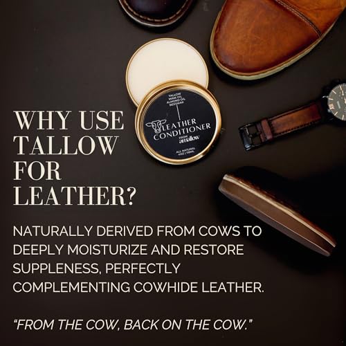 All Natural Leather Conditioner Balm (4 Fl Oz)