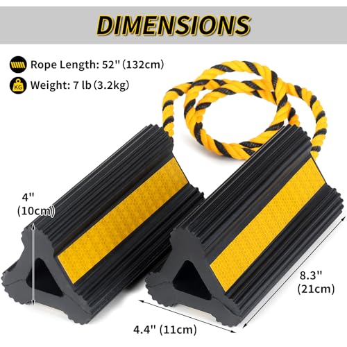 Heavy Duty Rubber Wheel Chocks