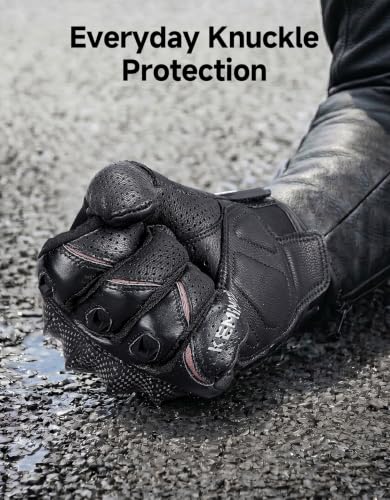 Sheepskin Leather Motorcycle Gloves for Men