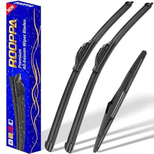 3 Wipers Fits Jeep Wrangler 2007