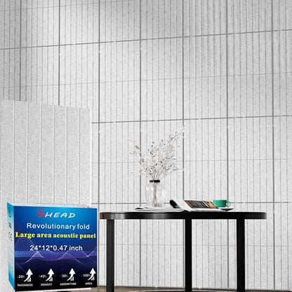 12 Pack Large Fold Soundproof Wall Panels (12 Count)