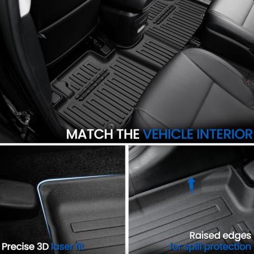 Floor Mats for Hyundai Palisade Hybrid 2026 7&8 Seat w