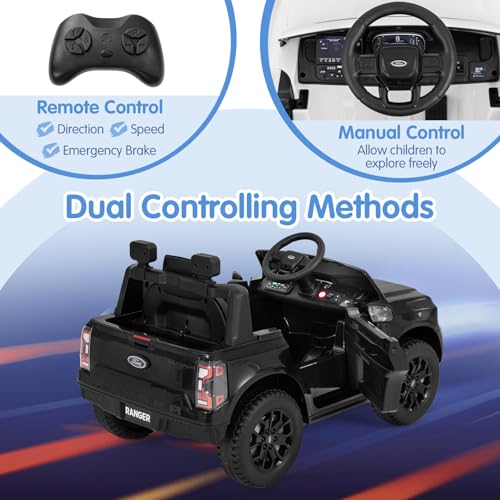 Ride On Car 12V Licensed Ford Ranger Electric Vehicle for Kids