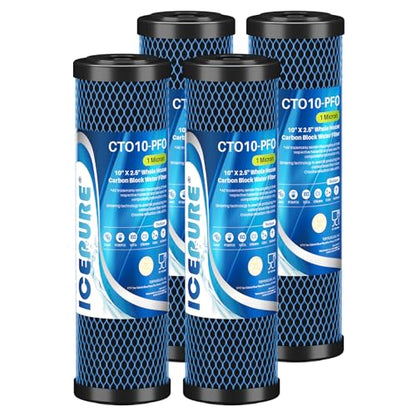 1 Micron 10" x 2.5" Whole House PFOA (4 Count)