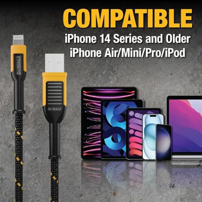 Heavy Duty 2 Pack Durable iPhone Charger Cord (2 Count)