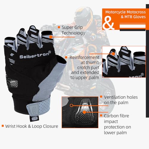 SPS 5 Unisex Touchscreen Road Racing Motorcycle MTB Sports Gloves Also fit BMX MX ATV Mountain Bike Bicycle Cycling Off