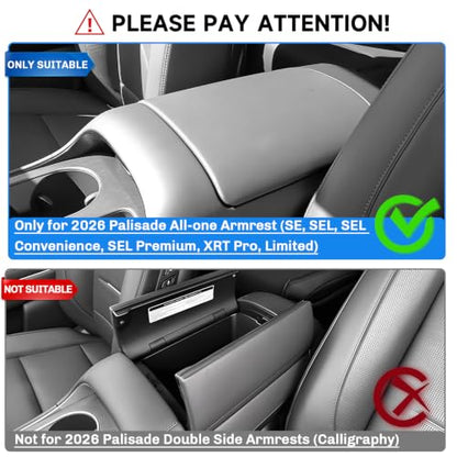 for 2026 Hyundai Palisade Armrest Cover 2026 Palisade Console Cover