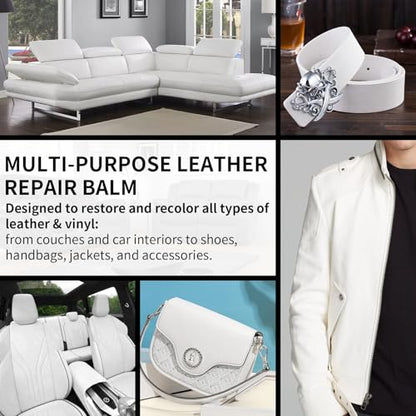 Leather Recoloring Balm and Scratch Repair Kit