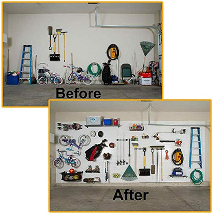 Slatwall Hooks Slatwall Accessories Utility Hooks Garage Storage Tool Organizer Large Heavy Duty Garage Panels Hooks for Ladders Bulk Items