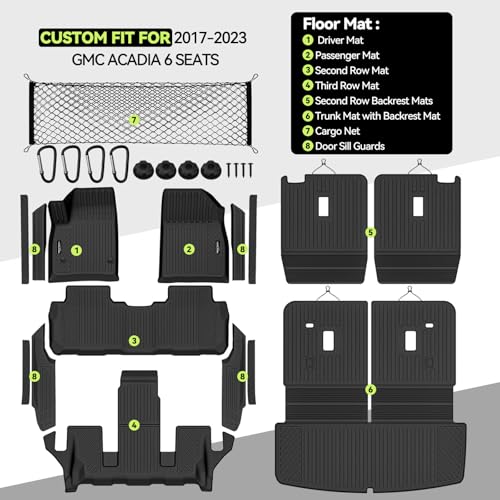 All Weather TPE Floor Mat Set for 2017