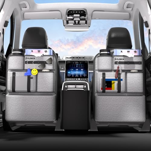 2 PACK PU Coated Fabric Car Backseat Organizer (35.2 Ounce)