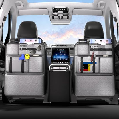 2 PACK PU Coated Fabric Car Backseat Organizer (35.2 Ounce)