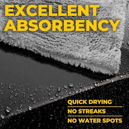 Edgeless Microfiber Car Towels (6 Count)