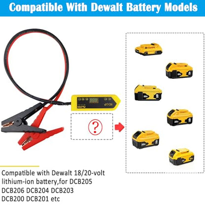 Battery Jumper Cables Compatible with De.Walt Battery Jumper Cables