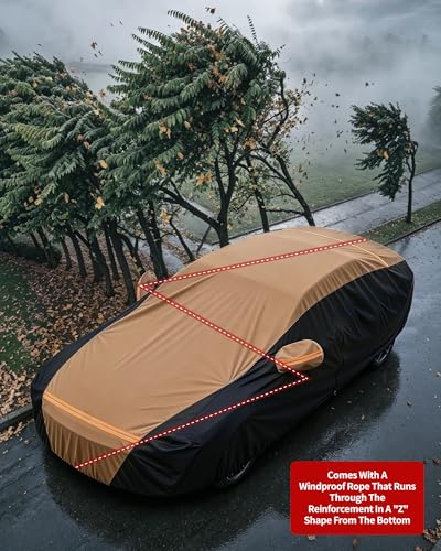 Car Cover Waterproof All Weather for 185"