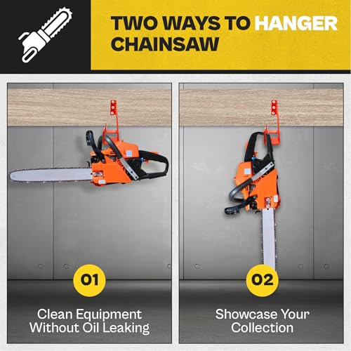 2 Pack Heavy Duty Chainsaw Wall Mount Holder