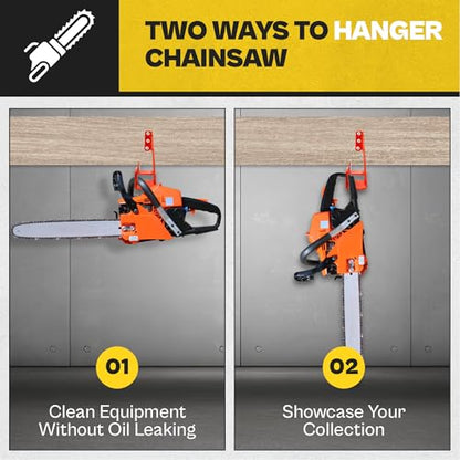 2 Pack Heavy Duty Chainsaw Wall Mount Holder