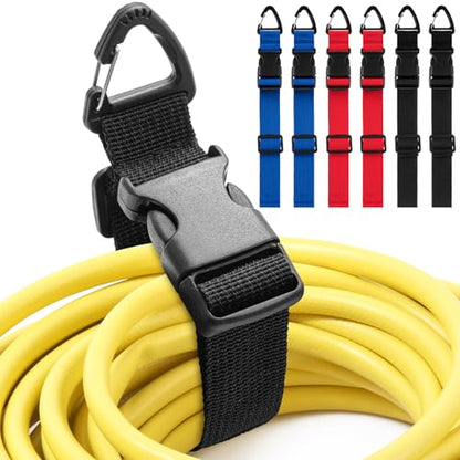 6 Pack Adjustable Extension Cord Holder Straps (6 Count)