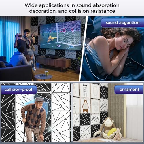 12 Pack 2 Layer Soundproof Wall Panels (12 Count)