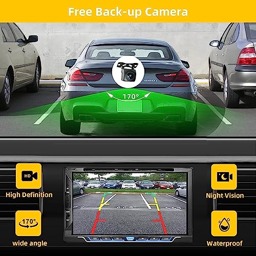 Double Din Car Stereo with CD