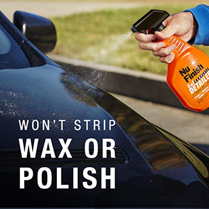 5-in-1 Complete Detailer Spray with Towel by Nu Finish, Preserves and Protects Car Detailing, Includes 1 Microfiber Towel, 22 Oz Spray (22 Fl Oz)
