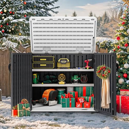 Outdoor Resin Storage Sheds with X