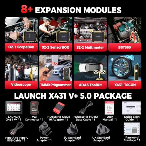 X431 PRO3 V+ 5.0 2026 Upgraded Bluetooth Bi
