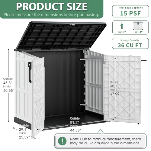 36 Cu Ft Outdoor Storage Cabinet