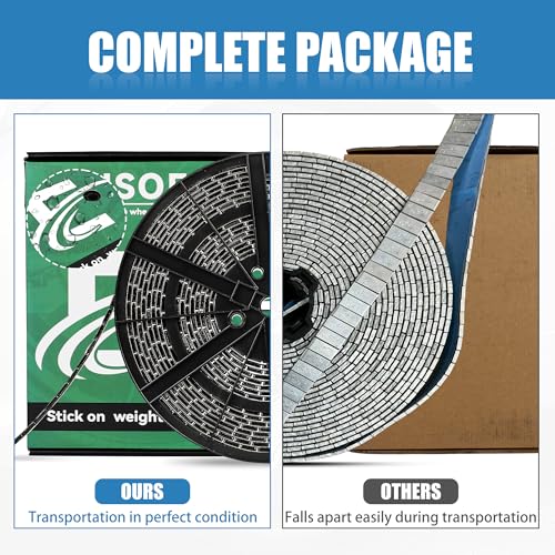 1 4 oz Stick On Wheel Weights 715pcs 5kg Bulk Pack Low Profile Black