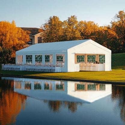 20x30ft Heavy Duty Party Tent Outdoor Canopy with Church Windows