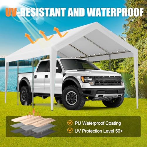 10' x 20' Carport Replacement Canopy Cover