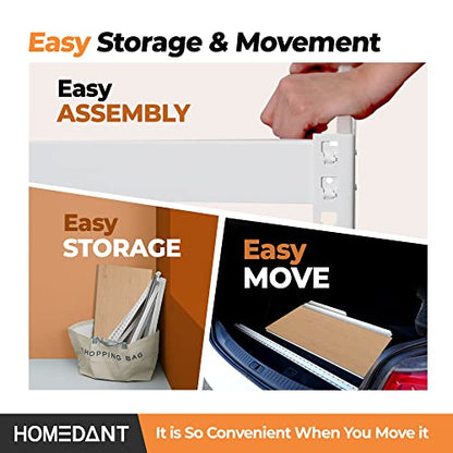 35.9" W 5 Tier Heavy Duty Garage Shelving Adjustable Metal Rack Storage Shelves Standing Shelf Unit Organizers Pantry Closet White 2Pack