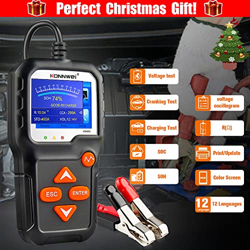 KW650 6V 12V Car Battery Tester
